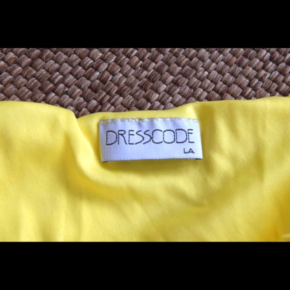 2/$10 Yellow One Shoulder Summer Dress Small - Picture 3 of 3